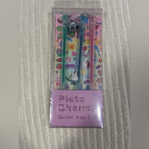Urban Outfitters Pico Charm Glitter Gel Pen Set Y2K Cute Desk Aesthetic - Picture 3 of 6